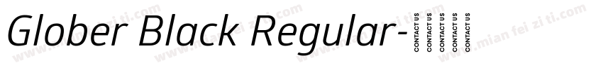 Glober Black Regular字体转换